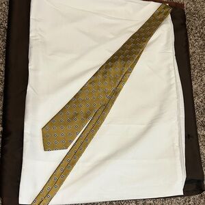 Jos. A. Bank Gold and Blue Patterned Tie
